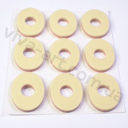 Кольцо овальное на клеевой основе, размер S, 9 шт.